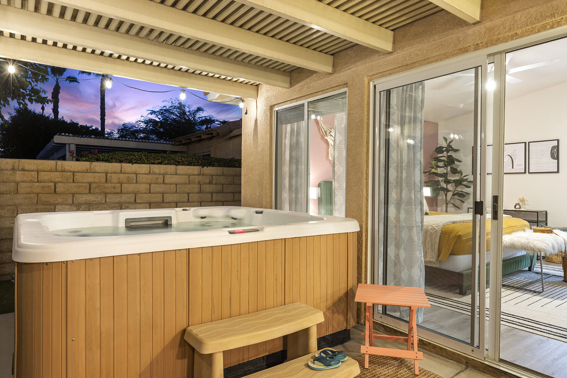 Aerial view of Cozy Cactus outdoor amenities